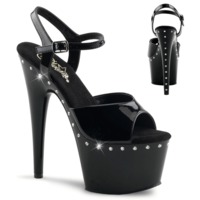 Plateau Lack Sandalette ADORE-709LS schwarz