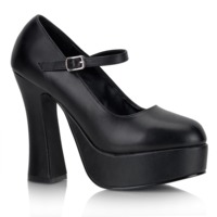 Mary Jane Pumps mit Blockabsatz DOLLY-50 schwarz