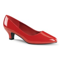 Klassische Low Heel Pumps FAB-420 rot
