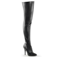 Overknee Stiefel Kunstleder schwarz 