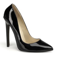 Klassische Stiletto Pumps SEXY-20 Lack schwarz
