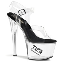 Knöchelriemen Sandalette TIPJAR-708-5 transparent
