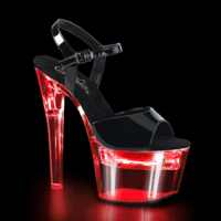 Sandaletten High Heels mit Knöchelriemen und Plateau FLASHDANCE-709