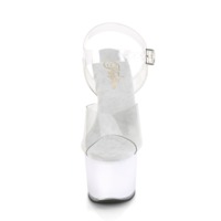 LED Plateau Sandalette ILLUMINATOR-708 transparent / weiß