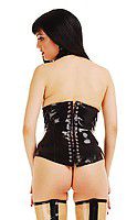 Latex-Corsage Unterbrust mit Reißverschluss