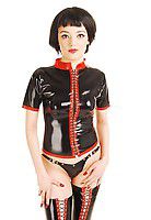 Latex-Top geschnürt