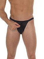 Slip (G-String) mit Reißverschluß schwarz