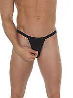 Slip (G-String) mit Reißverschluß schwarz