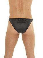 Lederslip für Herren  mit Reißverschluß vorne