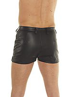 Shorts Leder schwarz