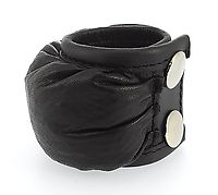 Hodenring Leder schwarz