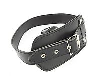 Knebel Leder mit KG schwarz