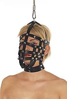 Maulkorb Leder schwarz