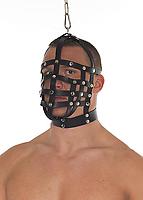Maulkorb Leder schwarz