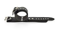 Handfesseln Leder schwarz