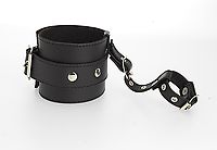 Handschellen mit Daumenfessel Leder