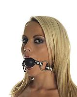 Mundknebel Leopardenfell mit Silikonball