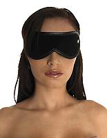 Augenmaske Velours schwarz