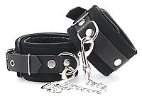 Handschellen Velours schwarz